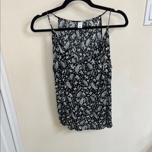 Old Navy Black and White Camisole Top